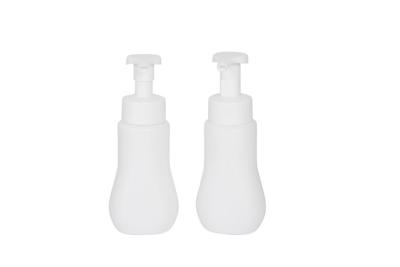 China 8oz Wavy Shape HDPE Mousse Foaming Bottle With 3cc Output for sale