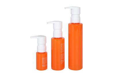 China Envases cosméticos de lujo anaranjados del color 30ml 100ml 150ml en venta