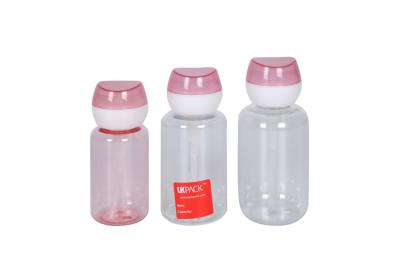 China Flower Pump 100 200 300ml PET Nail Polish Remover Bottle for sale