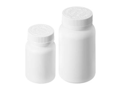 China lege witte / rode PE 250 ml plastic vitamineflessen met PP CRC cap pil opslagcontainer fles Te koop