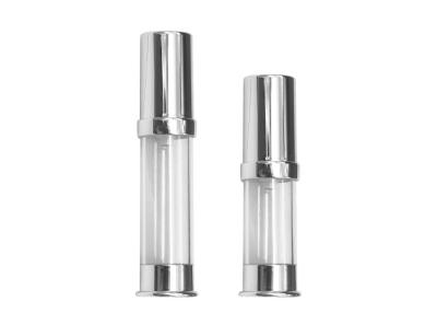 中国 5ml 10ml AS 透明な空気のないスプリット真空ポンプボトル OD 22mm 販売のため