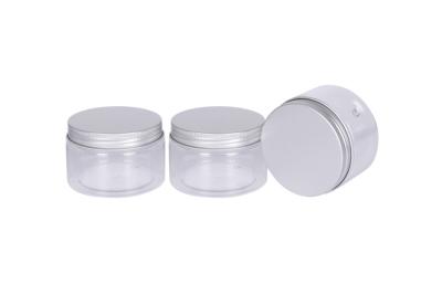 China 4oz de plástico PET de máscara de cabelo Conatiner filme OD 73mm Creme facial frasco cosmético com tapa de alumínio Sliver à venda