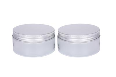 China Wide Mouth PET Body Moisturizing 200ml Cosmetic Cream Body Jars Aluminum Lid Hair Film Container for sale