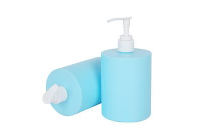 China Hair Shampoo Contianer Hand Sanitizer Pump Bottle Bpa Free Blue Hdpe 16oz for sale