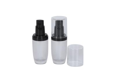 China Cosmetic Pump Bottle Matte Glass Skin Care Liquid Packaging Hair Container for sale