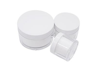 Chine Pot crème en plastique rechargeable avec le papier d'aluminium scellant 50ml clair 100ml 200ml à vendre