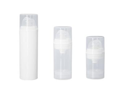 China Round allplastic  Pp Airless Pump Bottle 15ml 30ml 50ml  Mono airless pump bottle dispenser for sale