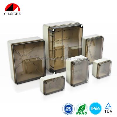 China IP65 Outdoor Waterproof Plastic Junction Box 102x102x60mm Plastic Electronic Enclosure for sale