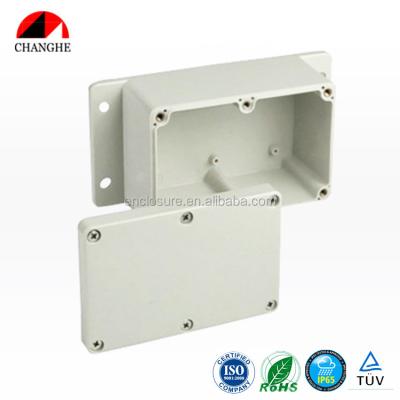 China IP65 Outdoor Plastic Electrical Cabinet Waterproof Junction Box With Flanges 120x80x65mm for sale