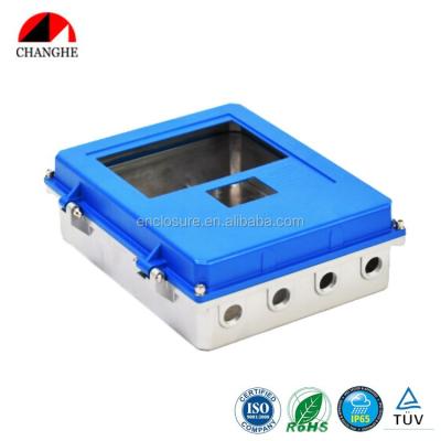 China With Window Electronics Custom Aluminum Enclosure Hinged Aluminum Waterproof Enclosure for sale