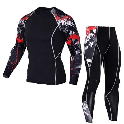 China Compression Men's Long Sleeve UPF 50+ Swim Shirt Muttahida Majlis-e-Amal BJJ Set Quick Dry Rash Guard for sale