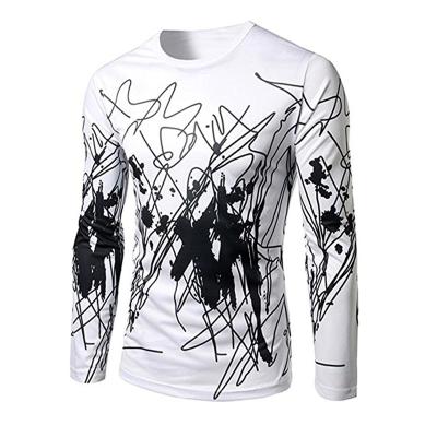 China Custom Anti-pilling Mens 100% Polyester Sublimation T-Shirt Printing Long Sleeve Shirts for sale