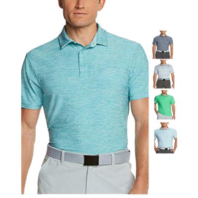 China Anti-pilling Mens Designer Moisture Wicking Short Sleeve Golf T-Shirts Regular Fit Performance Polo Shirt for sale