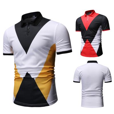 China High Quality 100% Sublimation Golf Club T-shirt Polo Neck High Performance Polyester Anti-pilling Men's Clothing for sale