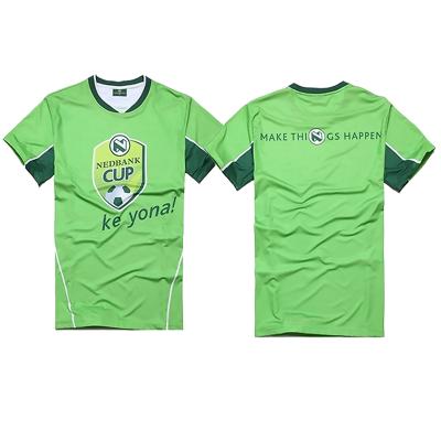 China Shirts & 100% Polyester Moisture Wicking Soccer Jersey Tops Custom Sublimation Printing Soccer Jerseys for sale