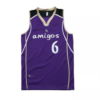 China New Cheap Antibacterial Mesh Micro Cool Design Customized College Basketball Tank Top Sale for sale