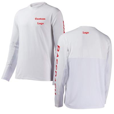 China Best Quality Anti-UV Quick Dry Customize Personalized Fishing Shirts Custom Long Sleeve White Fishing Shirts for sale