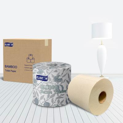 China Unbleachd; Ecological; Dissolving Print Your Own Logo Eco Safe Bamboo Bath Toilet Paper for sale