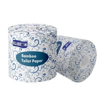 China Ecological; Soft ; Wholesale China Dissolvable Embossed Tissue 3 Per Ply Toilet Paper Bamboo Bath Tissue for sale