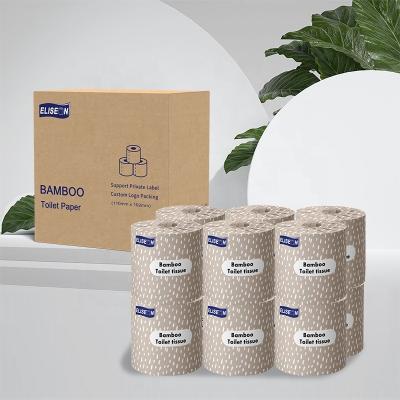 China Washroom Factory Price Import FSC Manufacturer 300 Sheet Organic Bamboo Toilet Paper for sale