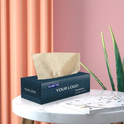 China Free Of Dyes Chengdu Sichuan High Quality Travel Soft Pack Customize Luxury 200x2 Ply 3 Ply 250 Non Bleach Natural Bamboo Pulp Facial Tissue for sale