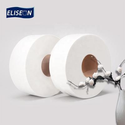 China 6 OR 12rolls/carton Manufacturer Hot Selling OEM Large Virgin Bamboo Jumbo Pulp Toilet Paper Tissue Paper Roll for sale