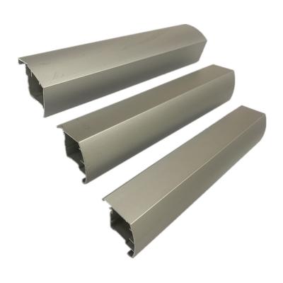 China Decorations Aluminum Profile Door Frame Glass Profile For Wardrobe Window Door Pull Handle Frame Profile For Sliding Door for sale