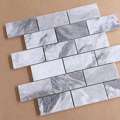 China Modern Stone Marble Mosaic Living Room TV Background Wall Interior Wall Tiles for sale