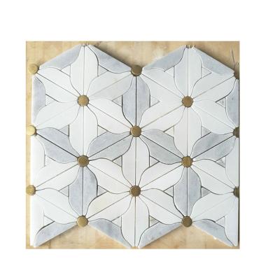 China Cheap Factory Price Marble Mosaic Tile 30x30 Flooring Square for sale