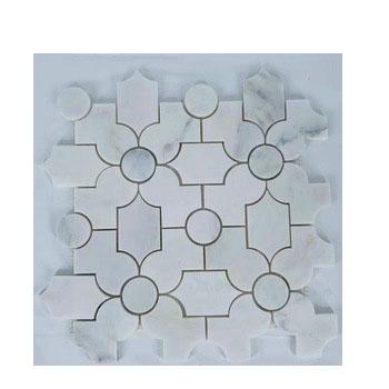 China Good Quality Porcelain Decorative Marble Mosaic Tiles Square for sale