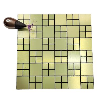 China Modern Hot Sale Glass Mosaic TV Background Wall Bedroom Simple Hotel Decoration 300*300mm for sale