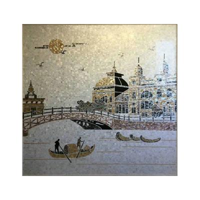 China Custom Shell Mosaic Tile Picture Square for sale