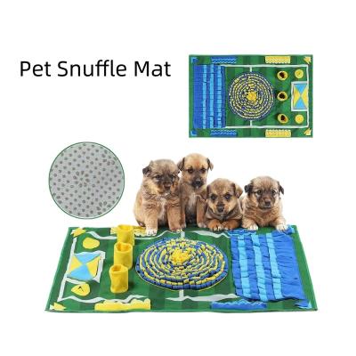 China Sustainable Square Fleece Pet Training Mat Pet Food Smell Interactive IQ Sniff Pad Sniff Mat for sale