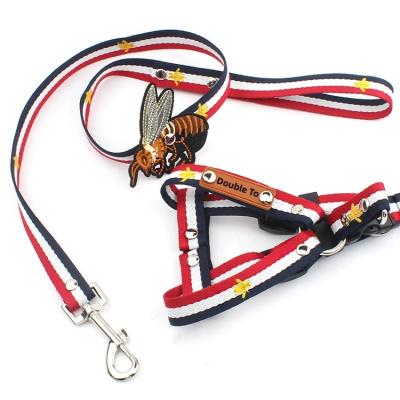 China Stocked Dog Harness Leash Set Luxury Harness Dog Hundegeschirr Luxus Wholesale for sale