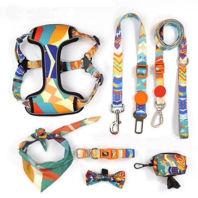 China Hundegeschirr Custom Tactical Set of Designers Dog Harness Leash and Collar Dog Harness for sale