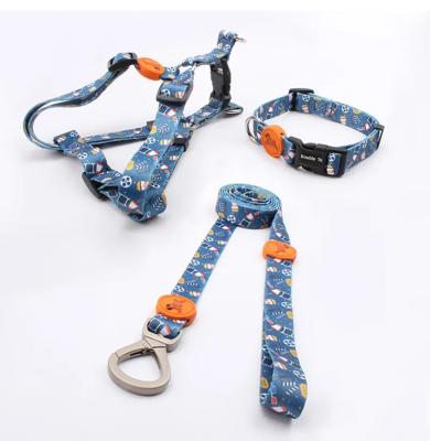 China Custom Stocked Design Dog Collars And Matching Leashes Rubber Logo Covers Dog Collar Leash Manufacturers for sale