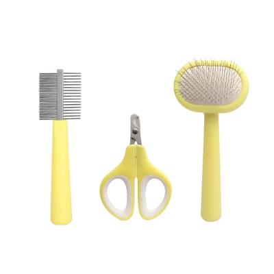 China Stocked Grooming Shed Dog Accessories Dog Wholesale Grooming Kit Pets Clippers Grooming Trimmer Comb Cat Pet Grooming Products for sale