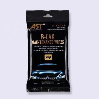 China Sustainable Auto Car Dashboard Cleaning And Maintenance Wet Cloths for sale