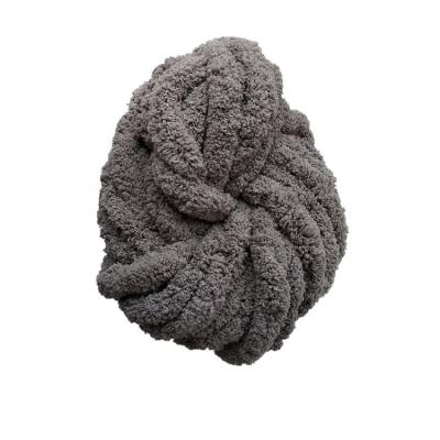 China Bernat Style Anti Bacteria 3cm Chunky Polyester Chenille Vegan Jumbo Hand Knit Yarn for sale