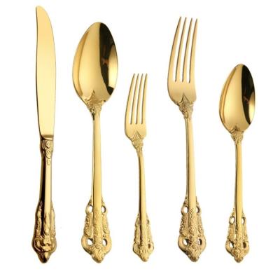 China Viable royal doulton shiny metal stainless steel hotel custom cutlery set with polish case mirror packing promotion for sale