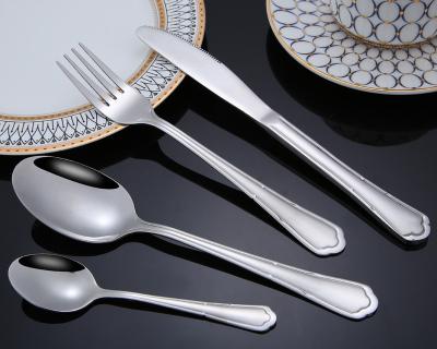 China Sustainable Silverware / Cutlery 16pcs Flatware Stainless Steel Dinnerware for sale