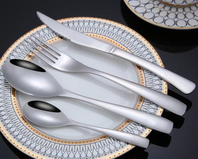 China Sustainable Hand Polish Food Grade Stainless Steel Cutlery 18-0 Set for sale