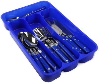 China Sustainable silverware set 20 color handle stainless steel pieces with rivet / retro style flatware - 4 X dinner knife; 4 X S kitchen metal for sale