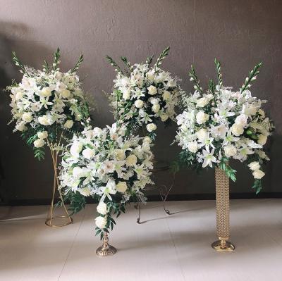 China Greenery Flower Ball MSFAME Customize Large Size Green Flower Ball For Wedding Centerpieces for sale