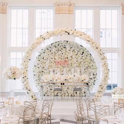 China Wedding Artificial Flowers Backdrop Ourdoor Weddings Flowers 2.3m Large Size Flower Arch For Wedding for sale