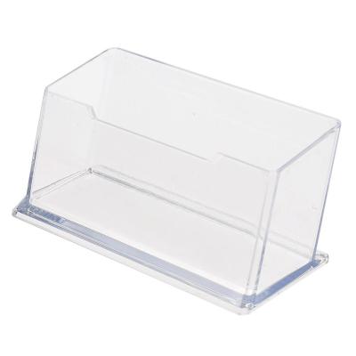 China Normcore/Minimalist Guaranteed Quality Appropriate Price New Clear Acrylic Plastic Plastic Business Card Holder Desktop Shelf Boxed Storage Display Rack for sale