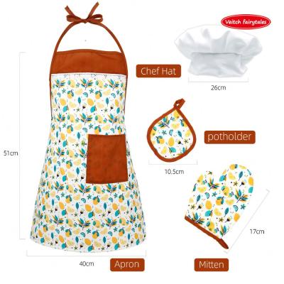 China Wq5187-4a Cheap Price Wooden Cloth Apron Kitchen For Kids Toys for sale