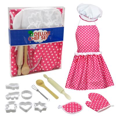 China Free Cloth Delivery Children's Kitchen Set - 13 Set Deluxe Pack Pretend Play Toys Kitchen Set Cosplay for sale