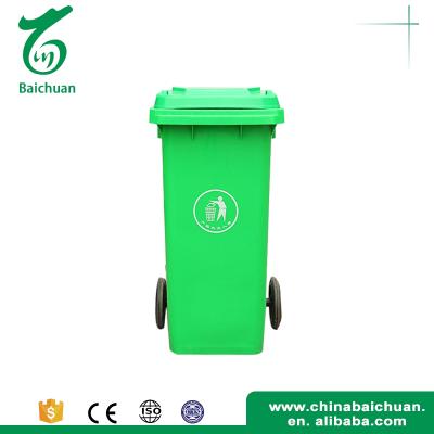 China Factory Supply Garbage Bin Truck Sustainable Cleaning Waste Bin With Wheelies 120l for sale