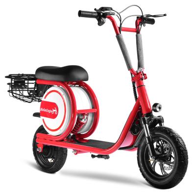 China Mini 2021 New Coming 350W Folding Electricscooter With Colorful Light for sale